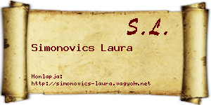 Simonovics Laura névjegykártya